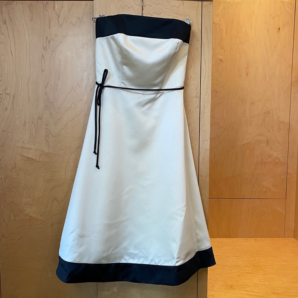 Satin Strapless Dress